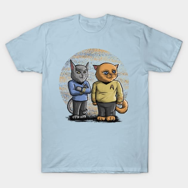 Cats Trek T-Shirt by LivMat